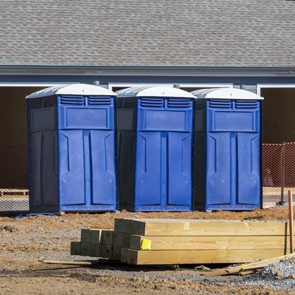 how can i report damages or issues with the portable toilets during my rental period in Landis NC